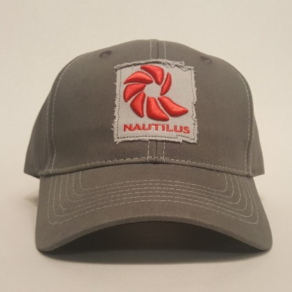 Czapka z daszkiem wędkarska Nautilus Reels Logo Hat Tested on Animals (Charcoal Grey)